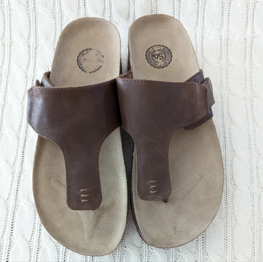 Espadrille Cork Platform‎ Sandals 10 Brown Multi color Thong Sandal rainbow - Picture 3 of 12